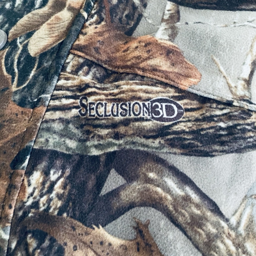 Cabelas Pants Mens L x 30" Camo Dry Plus Seclusion 3D Cargo Hunting Cargo READ - Picture 3 of 12